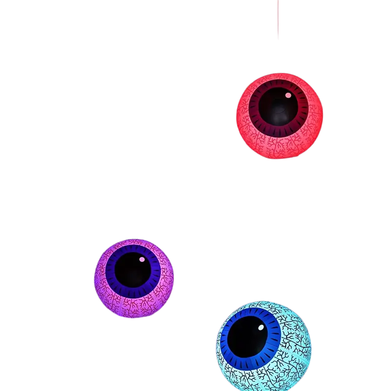 Haunting Hues: Inflatable Ghost Eyeball with Color-Changing LED-3