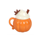 Pumpkin Cream Lidded Mug-1