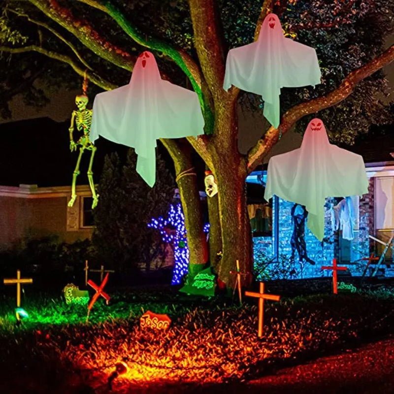 Scary LED Hanging Ghost Decorations-1