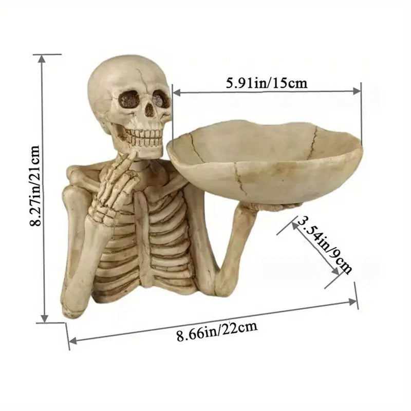 Resin Skeleton Bowl Holder-3
