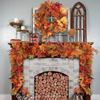 2M Artificial Fall Maple Leaf Garland-1