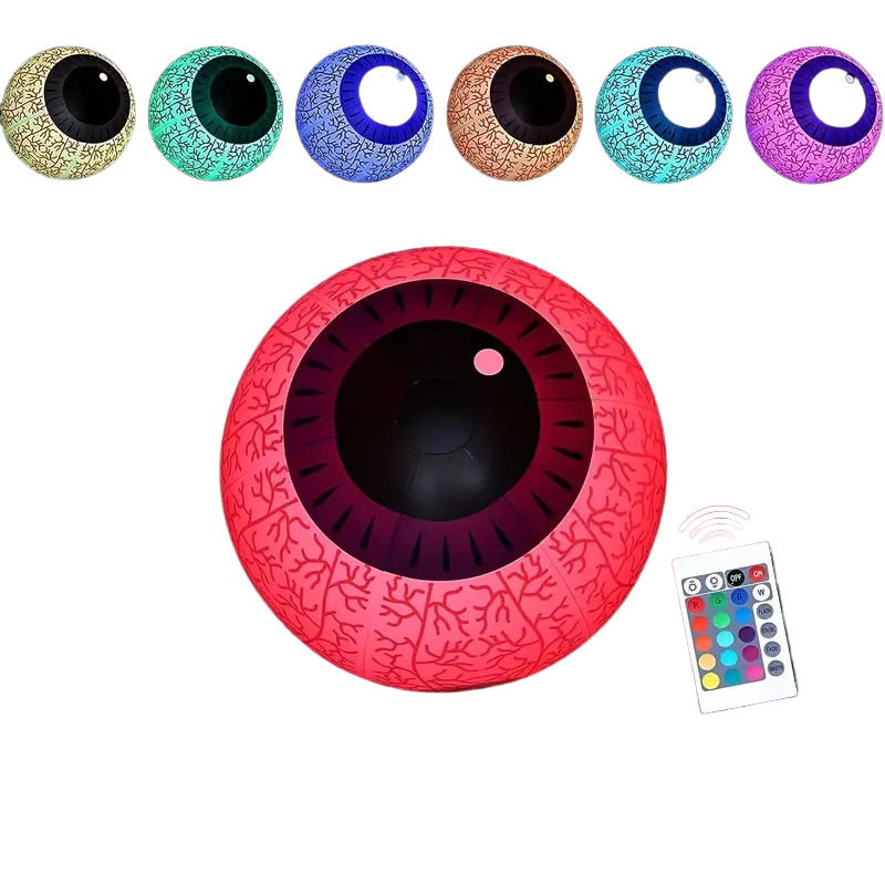 Haunting Hues: Inflatable Ghost Eyeball with Color-Changing LED-1