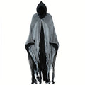 Skeleton Halloween Cloak with Hood-0