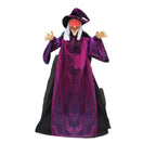 Animated Hanging Witch with Light-Up Eyes-0
