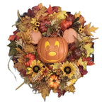 NNEOBA Halloween Pumpkin Mickey Wreath-0