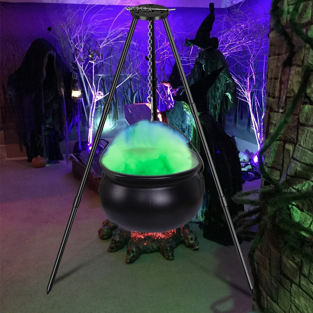 Patio Halloween Witch Cauldron Set-3