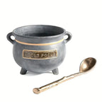 Mini Resin Pot With Black Stand - Witch Cauldron Serving Set-0