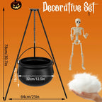 Patio Halloween Witch Cauldron Set-2