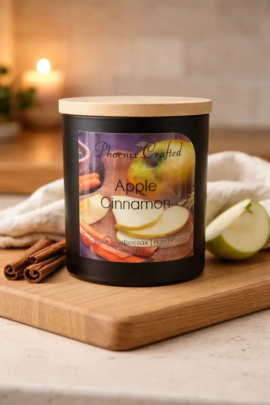 Apple Cinnamon — Red Apple & Baking Spice Candle-0