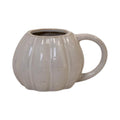White Ceramic Pumpkin Mug-0