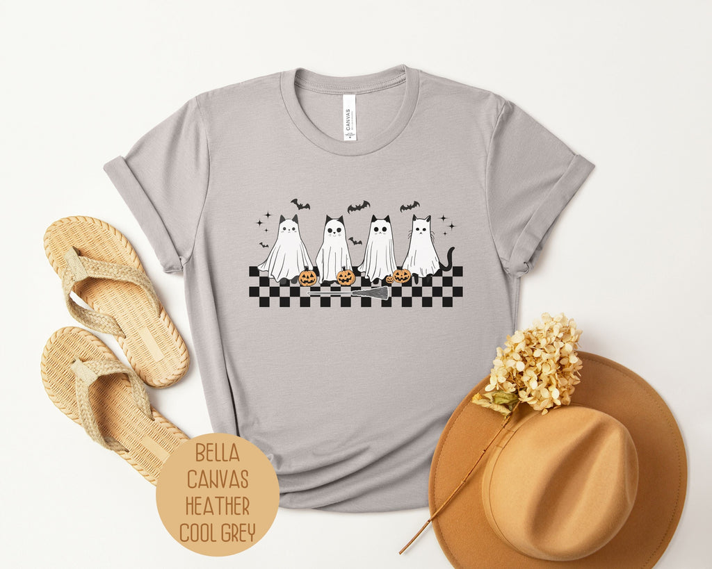Ghost Cat Halloween Shirt-5