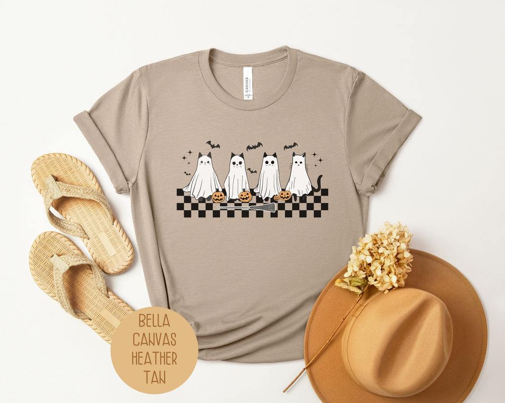 Ghost Cat Halloween Shirt-9