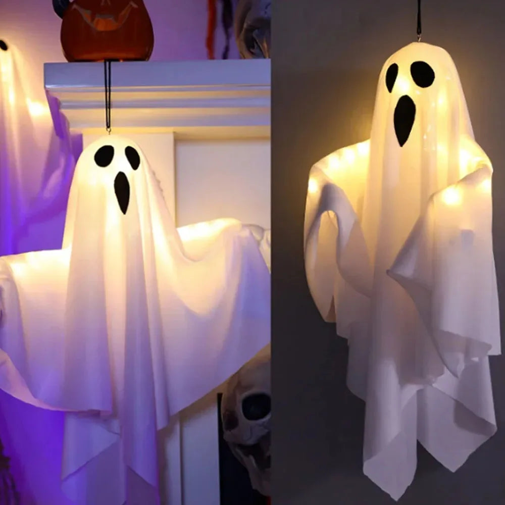 Halloween LED Hanging Ghost Ornaments-2