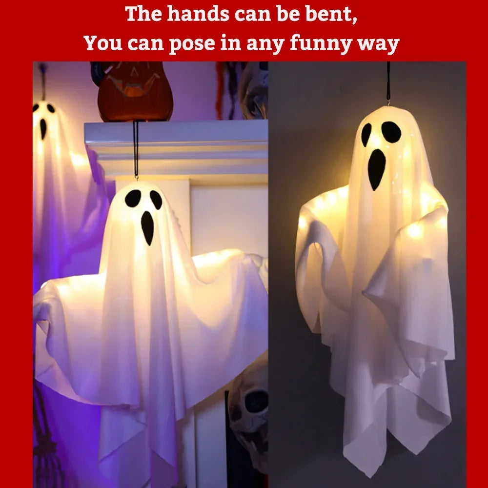 Halloween LED Hanging Ghost Ornaments-4