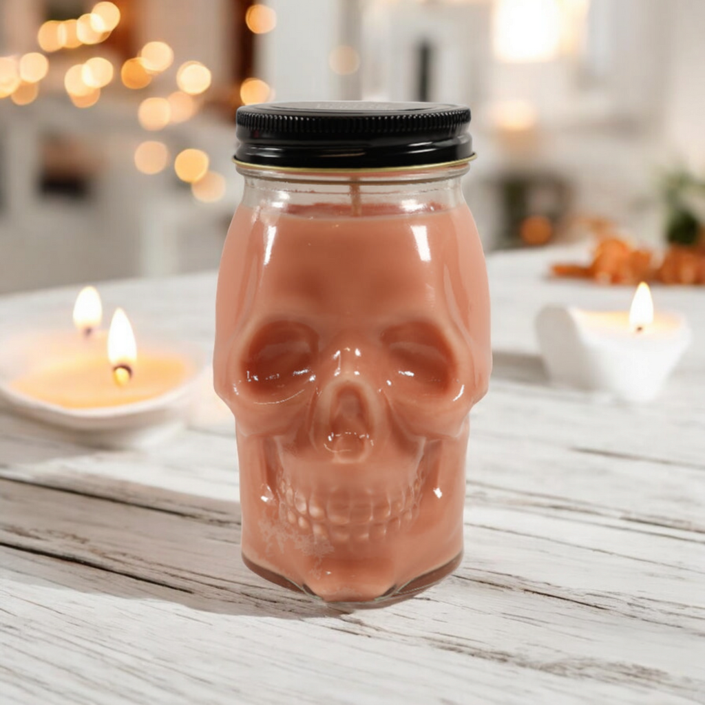 Hocus Pocus Scented Skull Candle-2