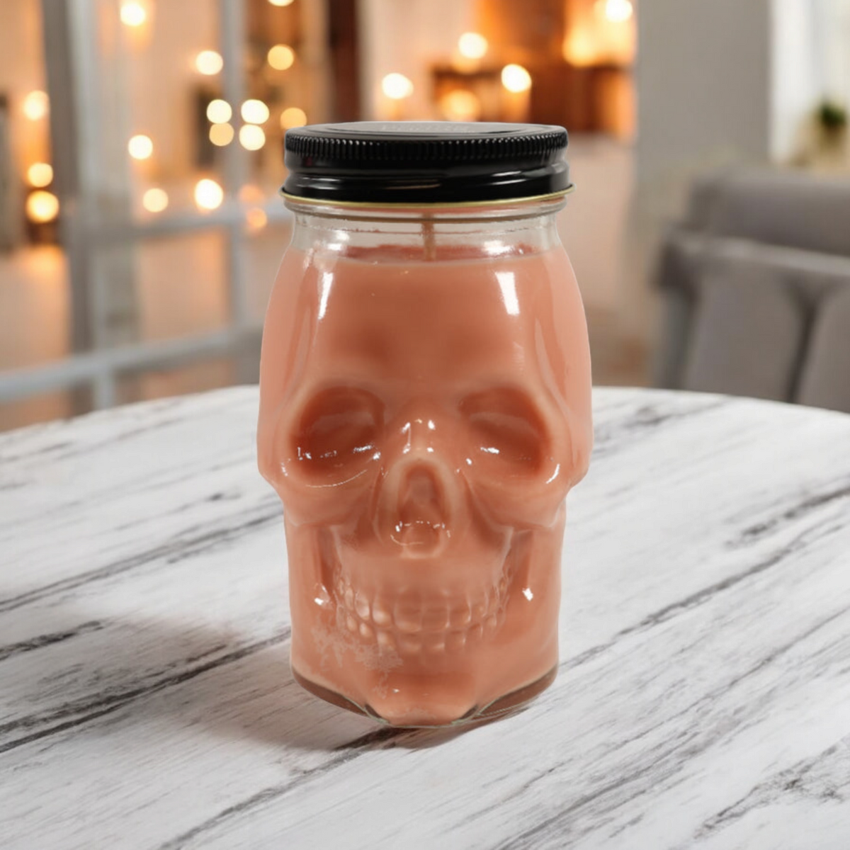 Hocus Pocus Scented Skull Candle-3