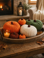 Knitted Pumpkin Set