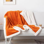 Orange Sherpa Blanket