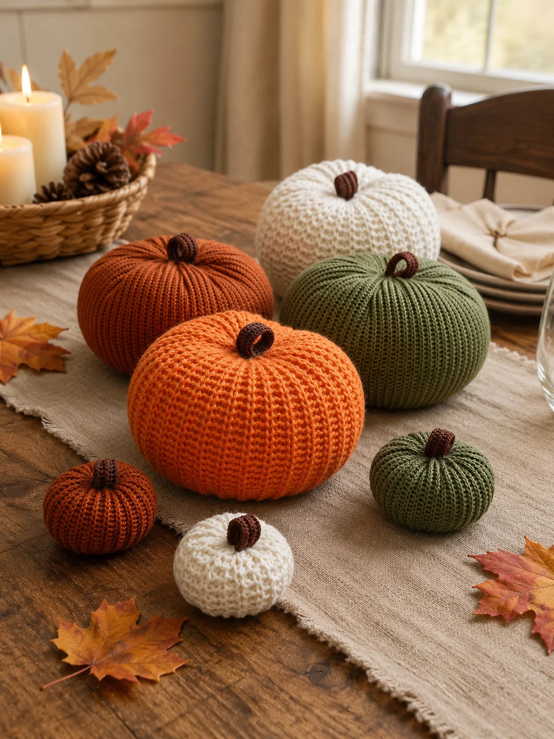 Citrouilles Tricotées Set
