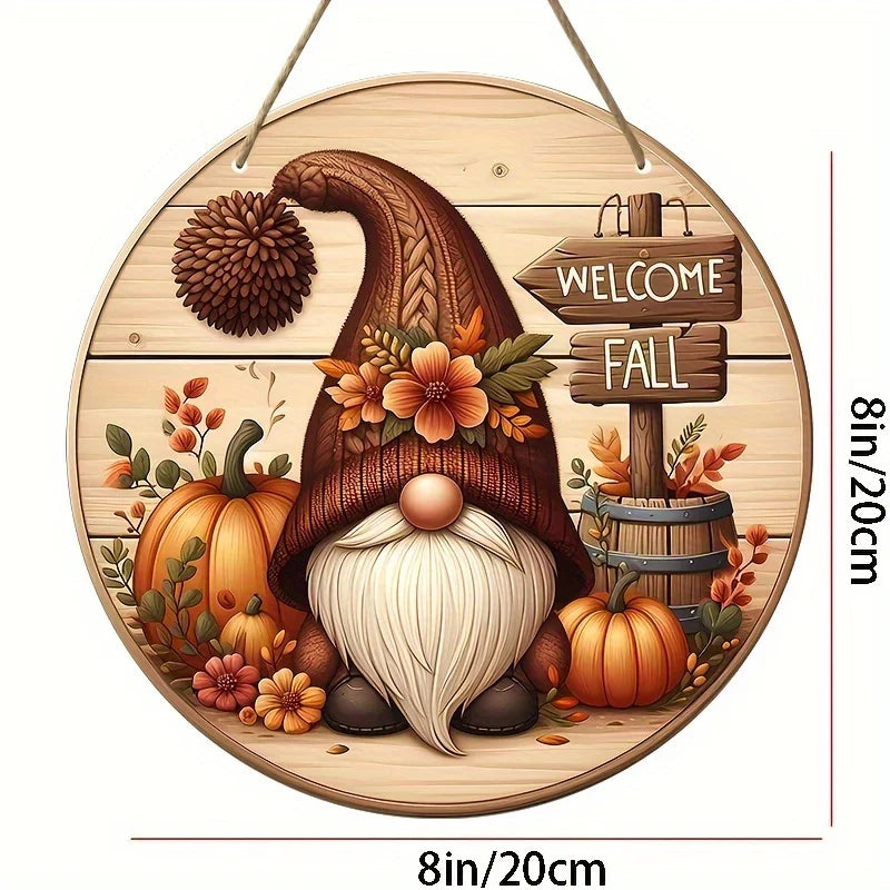 Panneau Gnome Citrouille