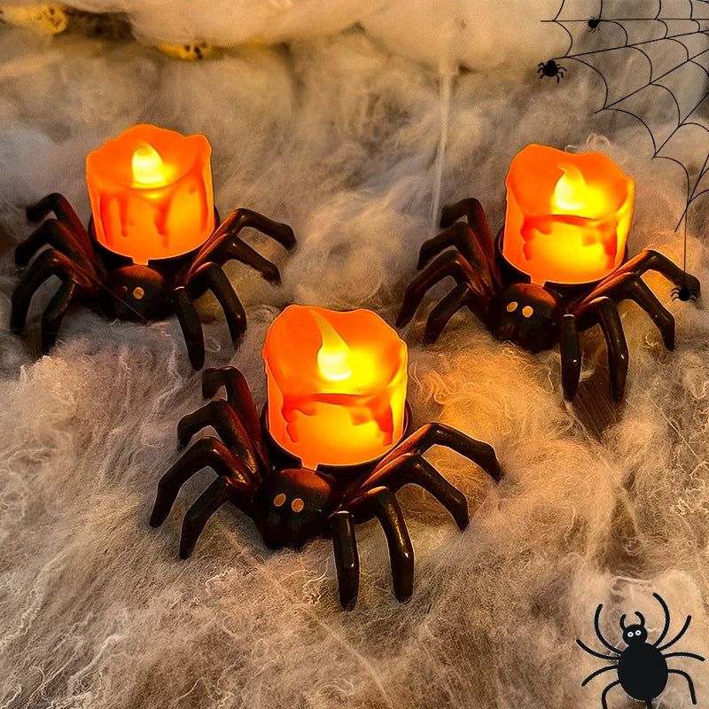 Bougie LED Araignée