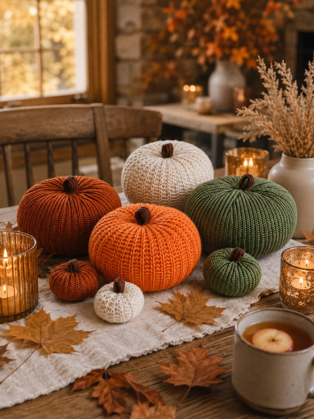 Citrouilles Tricotées Set