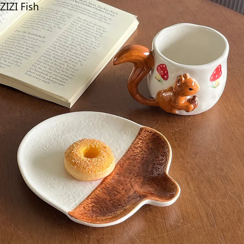 Tasse Écureuil Feuilles d'Érable