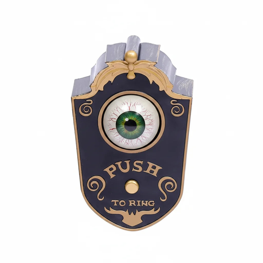 Halloween LED Hanging Eyeball Doorbell Decoration-0