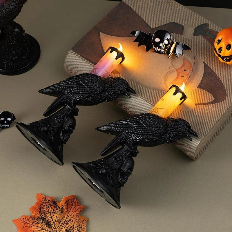 Bougeoir Corbeau Noir