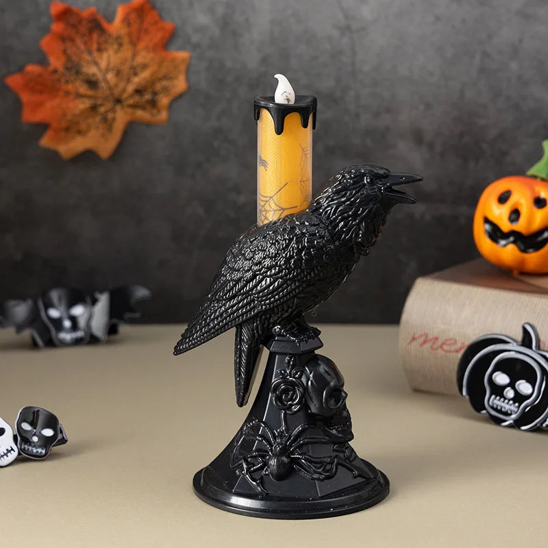 Bougeoir Corbeau Noir