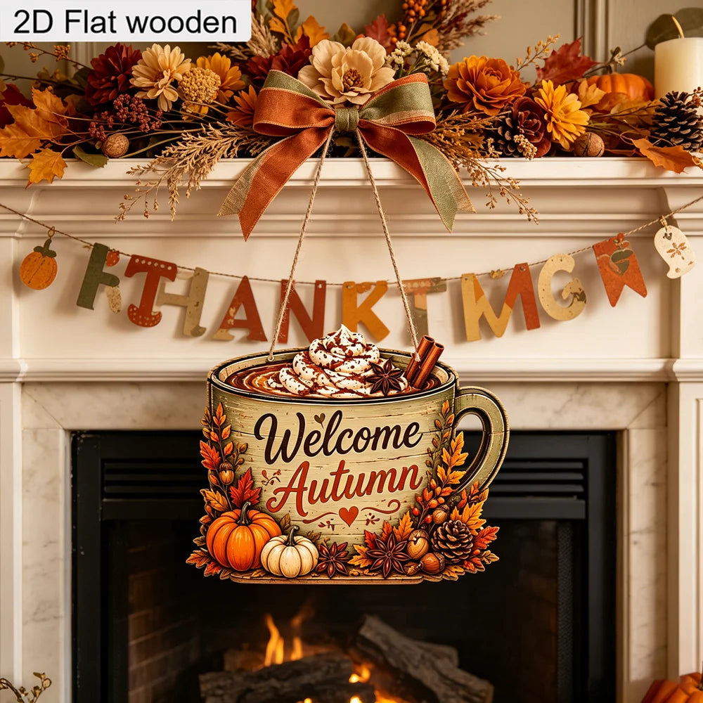 Plaque Bois Automne