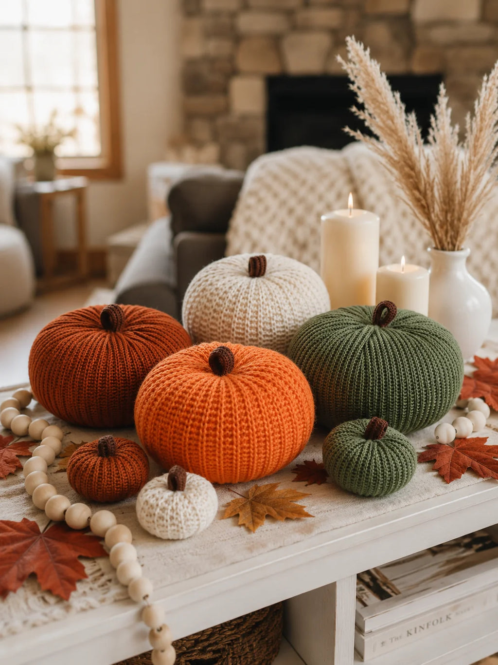 Knitted Pumpkin Set