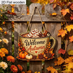 Plaque Bois Automne