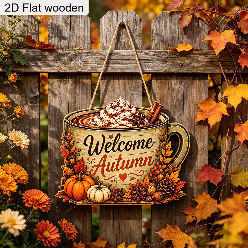 Plaque Bois Automne
