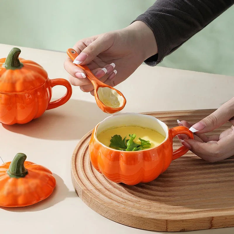 Mug Citrouille avec Couvercle