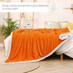 Orange Sherpa Blanket