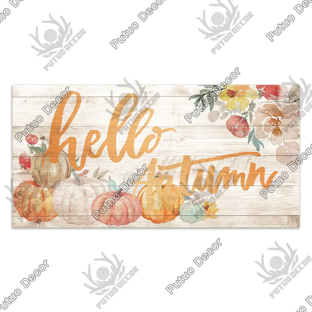 "Welcome Autumn" Wooden Sign