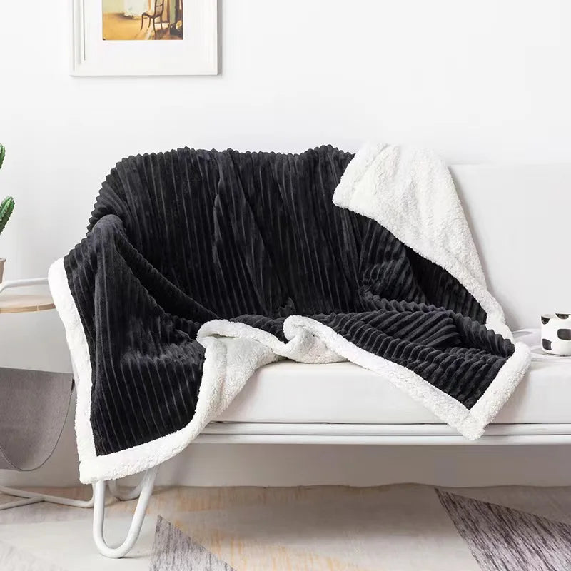 Couverture Sherpa Douce – Ambiance Automne