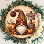 Gnome Pumpkin Sign