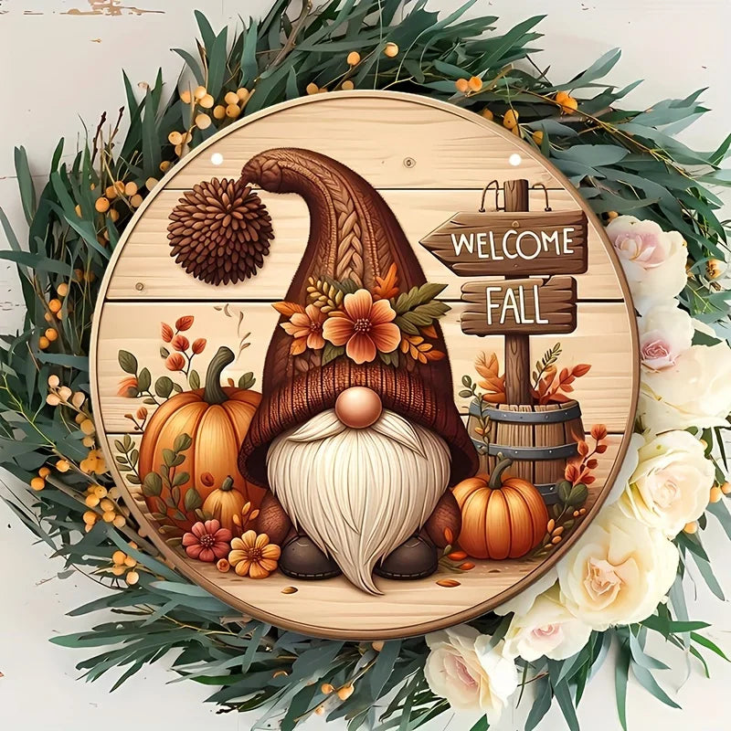 Panneau Gnome Citrouille
