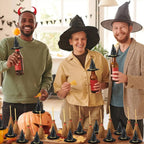 100-Piece Mini Witch Hat & Broom Set – Halloween Miniature-4