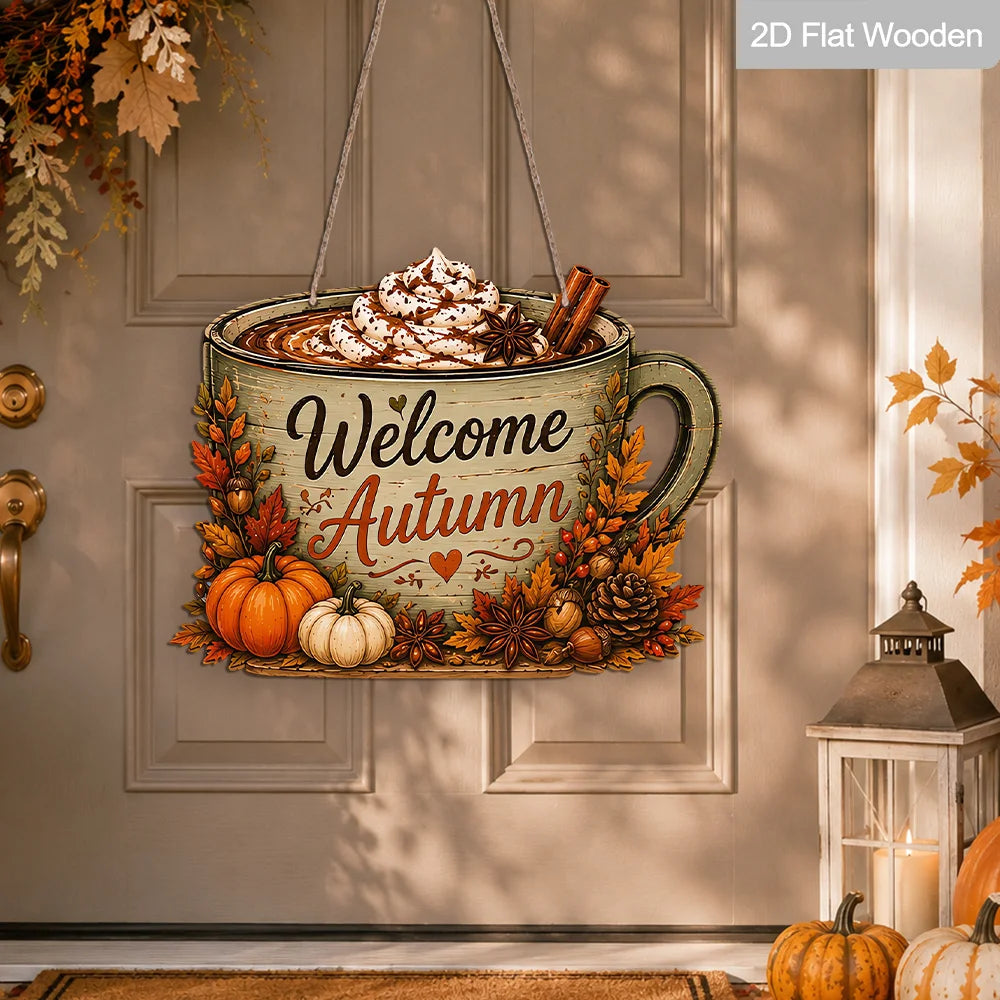 Plaque Bois Automne