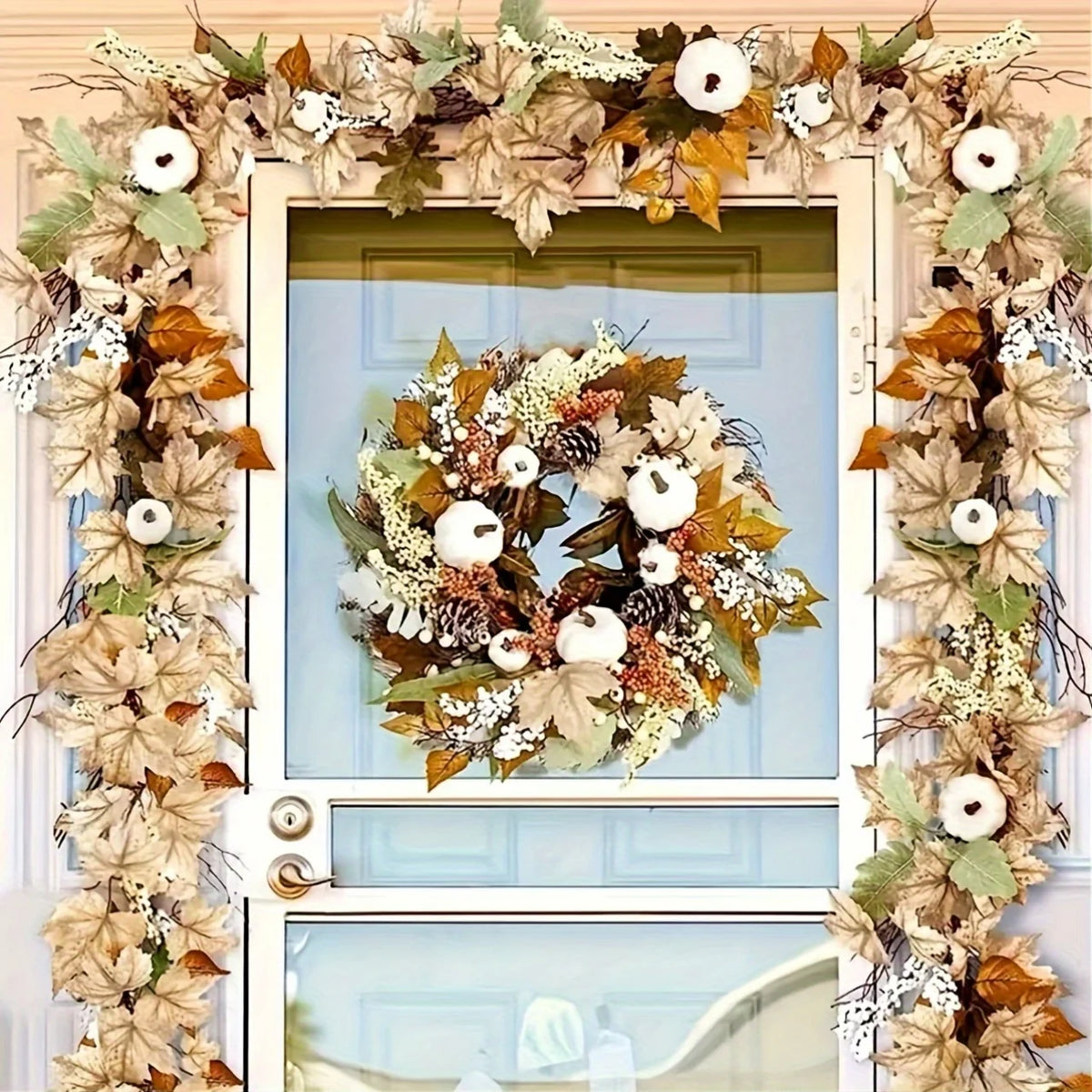 Couronne Décorative Automne Naturelle