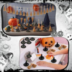 100-Piece Mini Witch Hat & Broom Set – Halloween Miniature-1