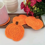 Sous-Verres Citrouille Crochet
