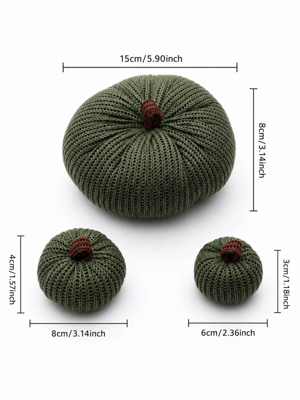 Knitted Pumpkin Set