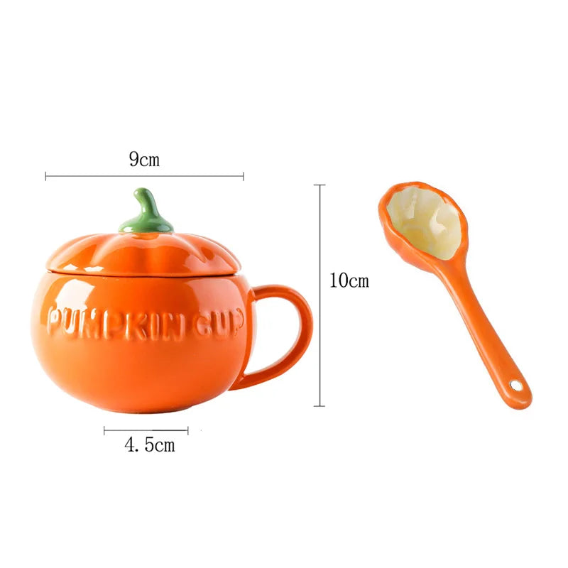 Mug Citrouille avec Couvercle