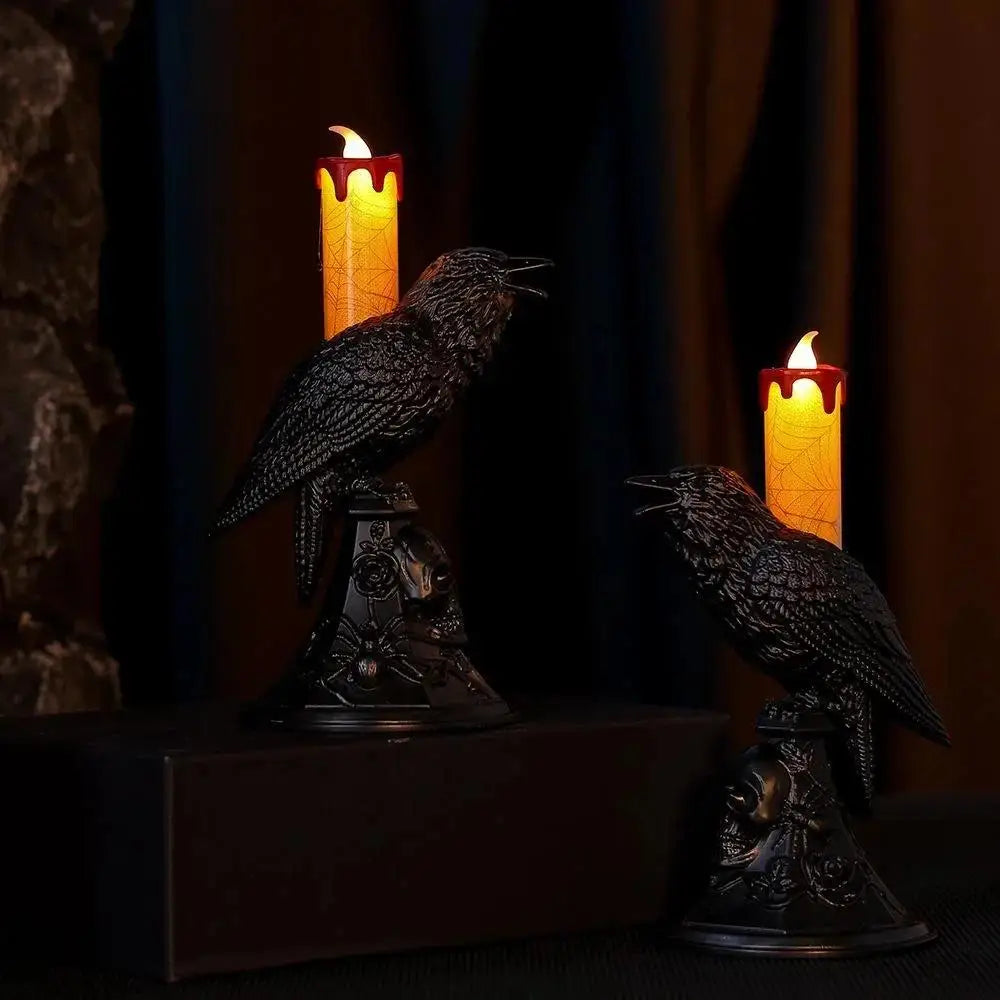 Bougeoir Corbeau Noir