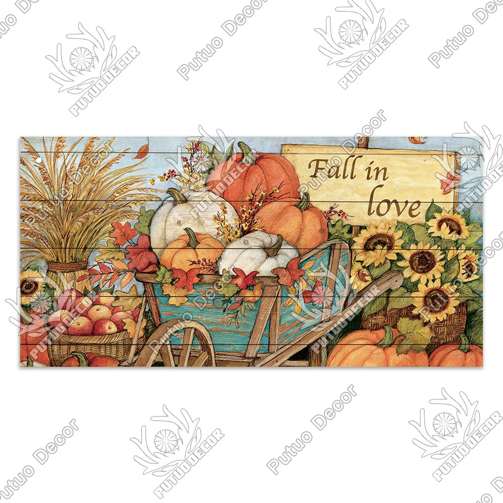 "Welcome Autumn" Wooden Sign