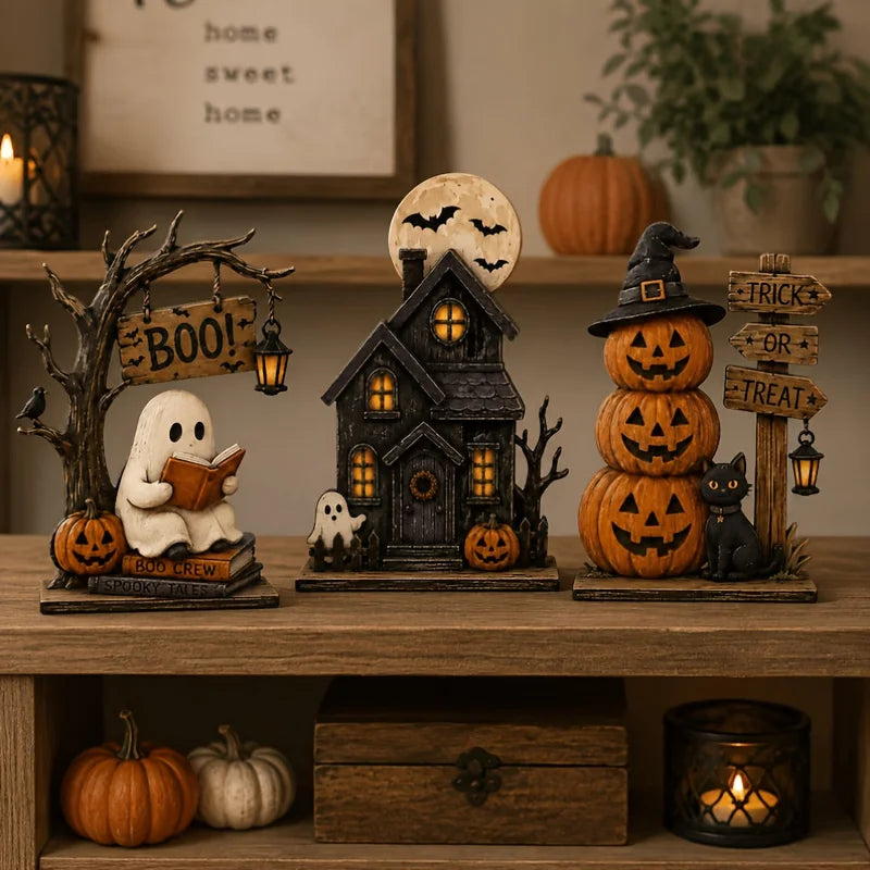 Blocs Bois Vintage Halloween